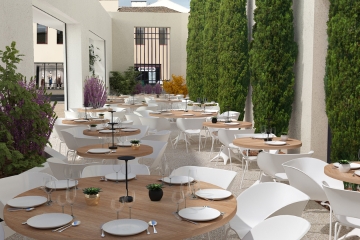 La terrasse du SOWELL HÔTELS Villa Arena 4* est parfaite pour souffler entre deux réunions